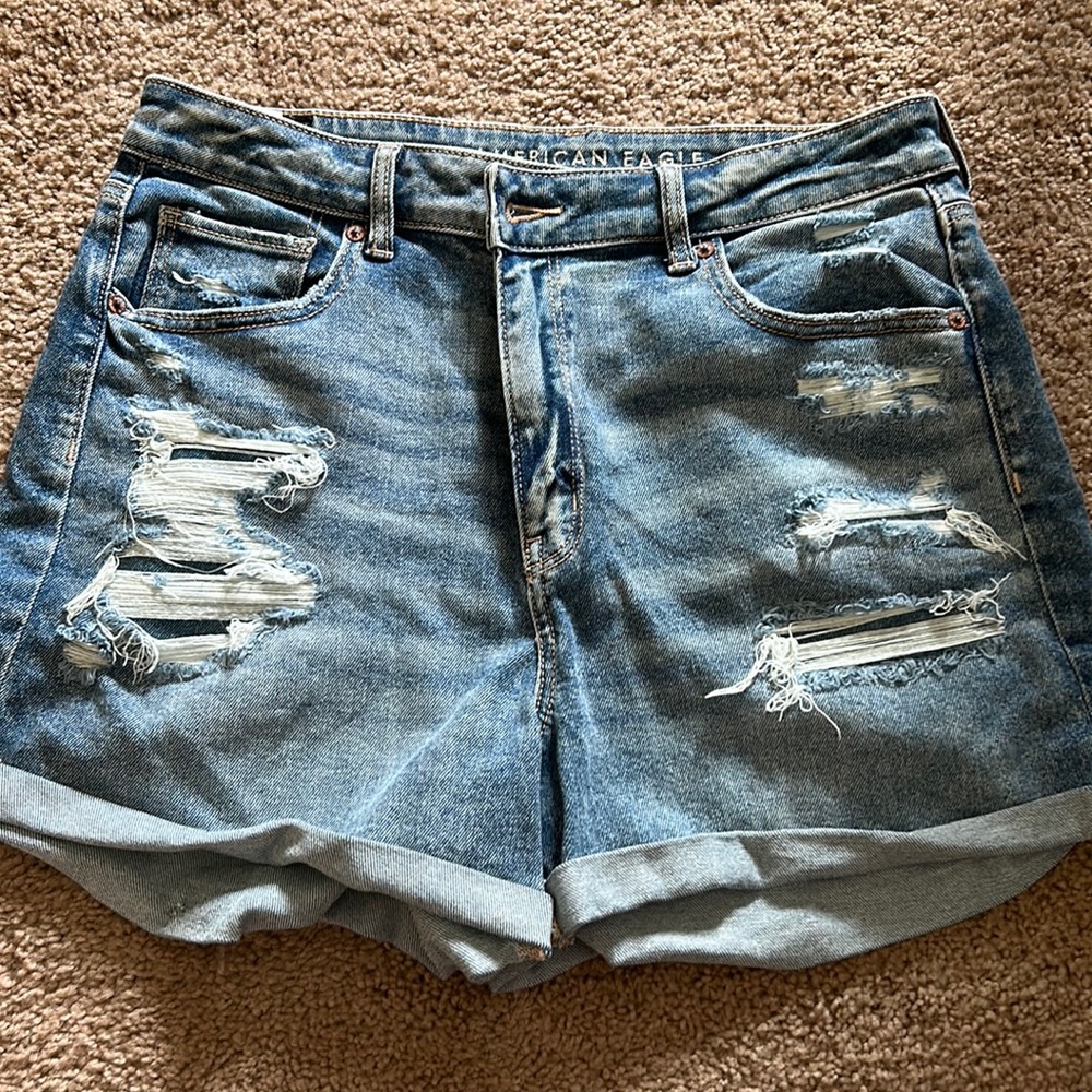 American eagle stretch mom shorts worn once